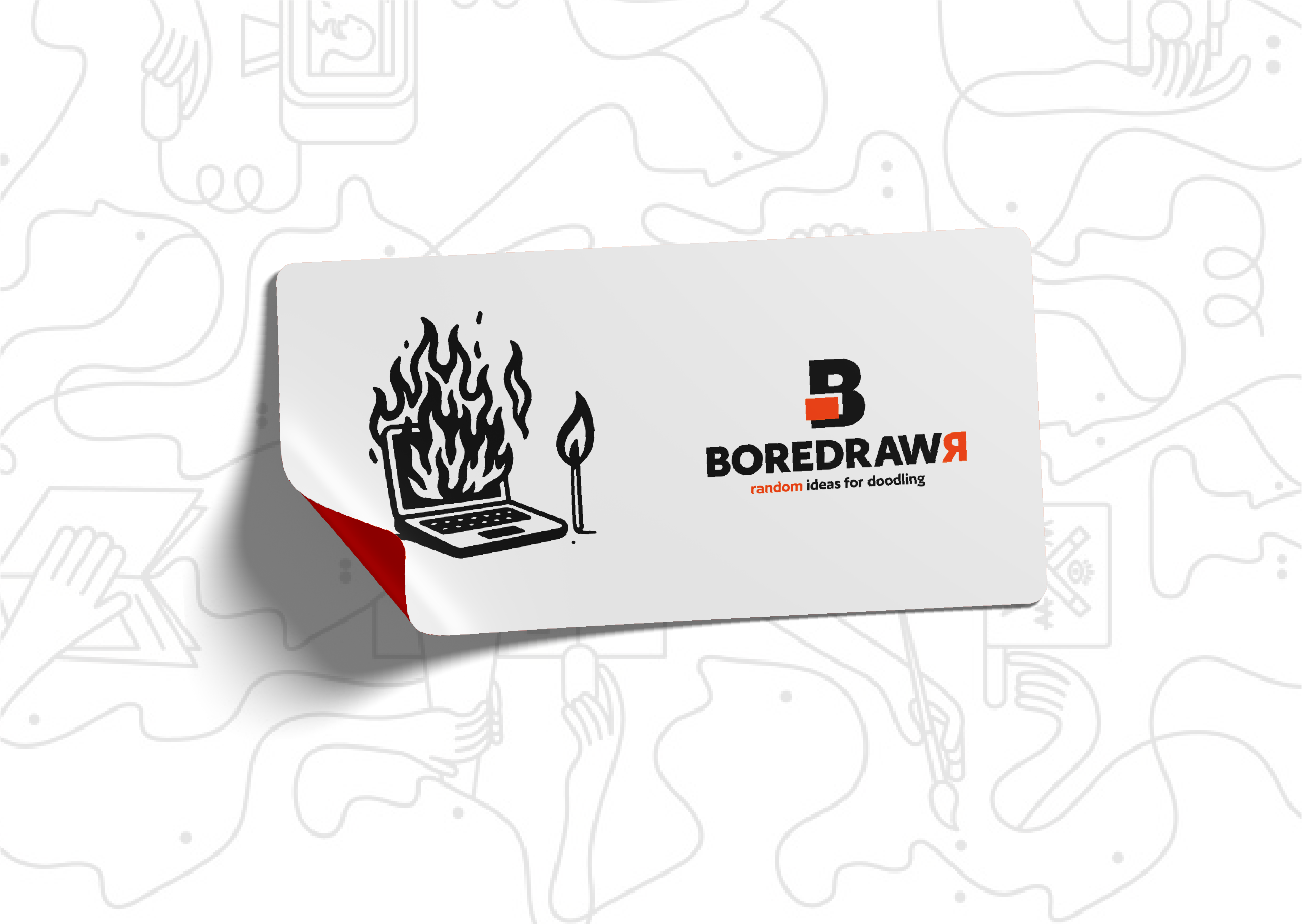 Boredrawr card mockup